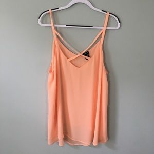 Torrid Baby Pink Lattice Shift Tank Top.